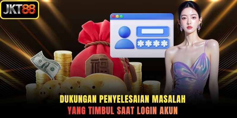 Dukungan penyelesaian masalah yang timbul saat login akun